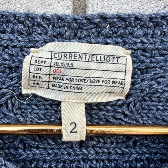 Current Elliott Cable Fringe Cardigan Sweater - Picture 7 of 13